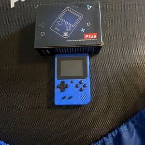 Blue Handheld Gaming Console